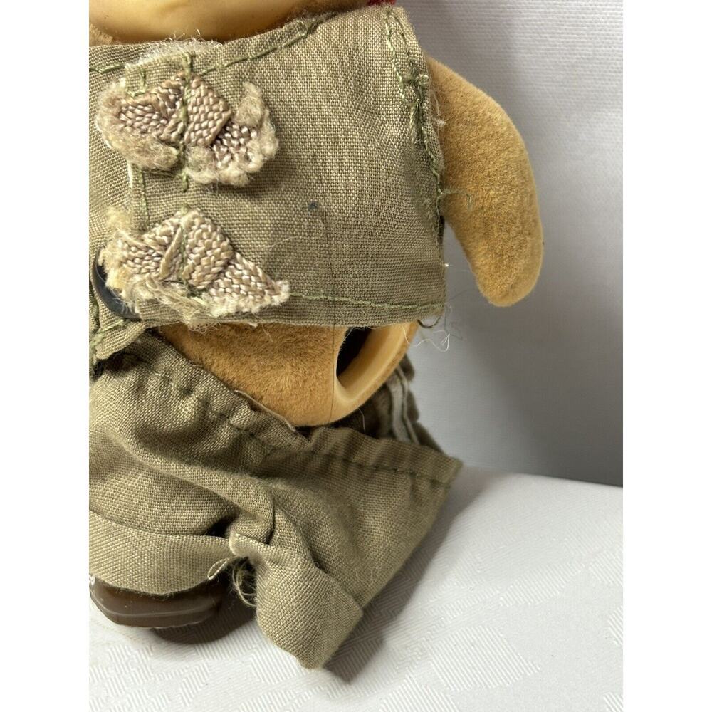 Rare Furskins Hank Spitball Bear Flocked 1986 Missing Leg Vintage Doll - Picture 2 of 2